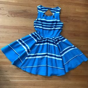 Gabby Skye Blue Striped Dress